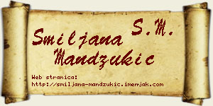 Smiljana Mandžukić vizit kartica